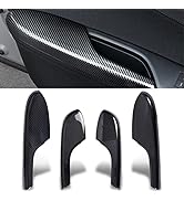 YOMTOVM Carbon Fiber Pattern Interior Door Armrest Panel Trim Cover Compatible with Honda 10th Ci...