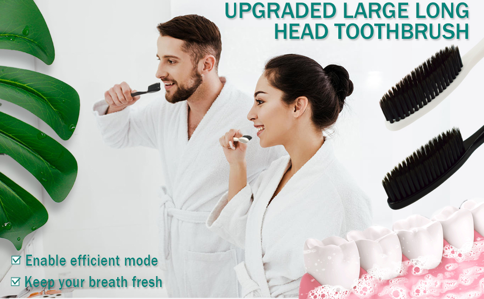 UPGRADED LARGE LONG HEAD TOOTHBRUSH