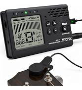 Ulumac Aroma 2 in 1 Rechargeable Digital Metronome Tuner with Vocal Counting, Large Screen, Ideal...