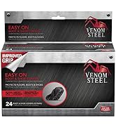 Venom Steel Boot and Shoe Covers, Tough, Easy On, Fits Over Boots, Improved Grip, Value Pack, 12 ...