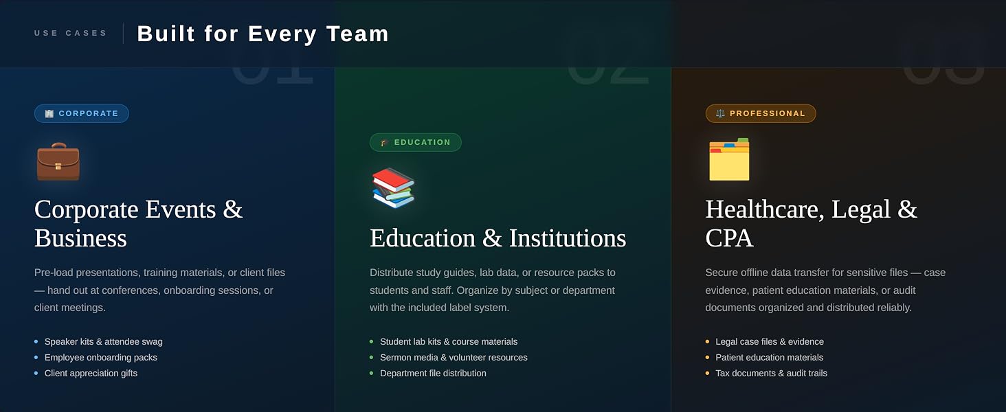 enfain flash drive built for every team