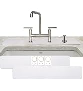 Customizable Faucet Mat Kitchen: AHA HOMEWARE Diatomite Rubber Kitchen Sink Splash Guard, Absorbe...