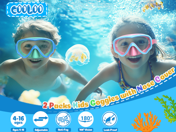 kids goggles with nose cover
