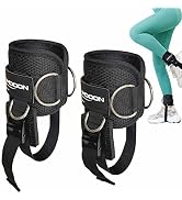 AOHO MOOON Ankle Straps for Cable Machine Accessories, Adjustable Buckle Suitable for Men & Women...