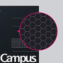 KOKUYO Campus Notebook, Business Type, Grid 5mm Ruled, Semi-B5, 40 Sheets, Black Cover (NO-4S5-D)