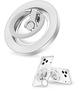 MagSafe Magnetic Finger Ring Grip Stand, Two-Sided Magnet Adjustable Kickstand Loop, 360° Rotatio...