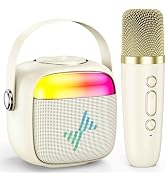LENRUE Karaoke Machine for Kids, Birthday Gifts for Girls Boys Teens with Wireless Microphone, Co...