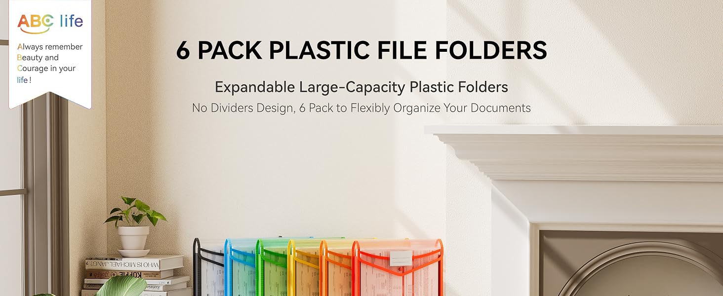 Plastic Expanding File Folder