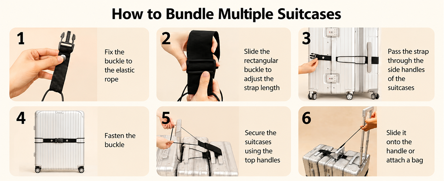 luggage straps for multiple suitcases