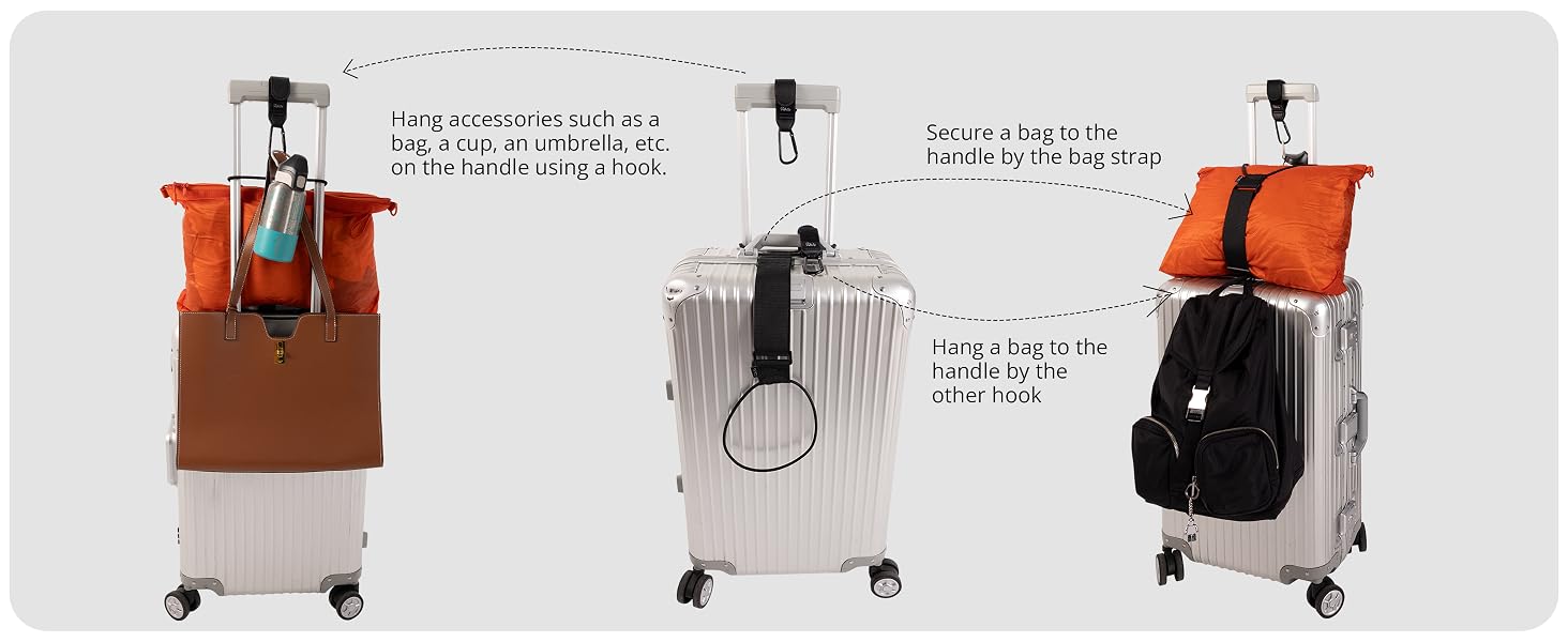 Luggage strap hook