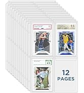 CollectHall Graded Card Sleeves, PSA Graded Card Slab Binder Pages for Storage & Display, Compati...