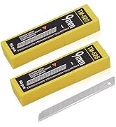 9mm Utility Knife Replacement Blades, Snap Off Blades for 9MM Universal Art Knife,Stainless Steel...