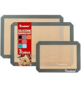 Silicone Baking Mat, Katbite Large Baking Mat Set of 3-2 Half Sheets Mats (11 5/8