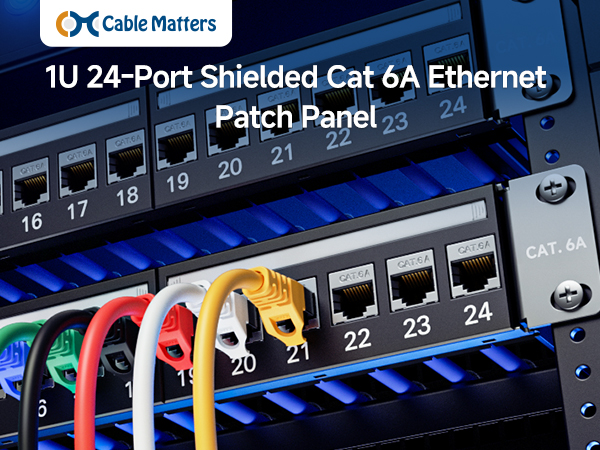 Ethernet Patch Panel with Inline Keystone