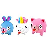 Squeeze Play and Sound Stress Ball Relievers Ball Tongue Out (3 Girls Styles) JA-RU Screaming Tal...