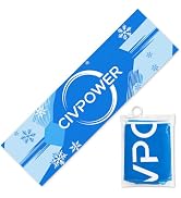 CIVPOWER Cooling Towel (39"x12") - Instant Ice Neck Wrap for Hot Weather | Quick-Dry Breathable M...