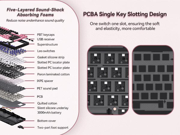 slient wireless keyboard