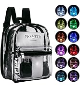 yisibo LED Strip Lights Clear Backpack,8 RGB Color with 10 Flashing Mode,4 Music Mode and 4 Timer...