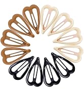 Cptots 12 PCS Metal Snap Hair Clips Heart Shape Barrettes for Women Non Slip Accessories For Thic...
