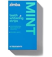 Zimba Teeth Whitening Strips Vegan Whitening Strip Enamel Safe Teeth Whitening Hydrogen Peroxide ...