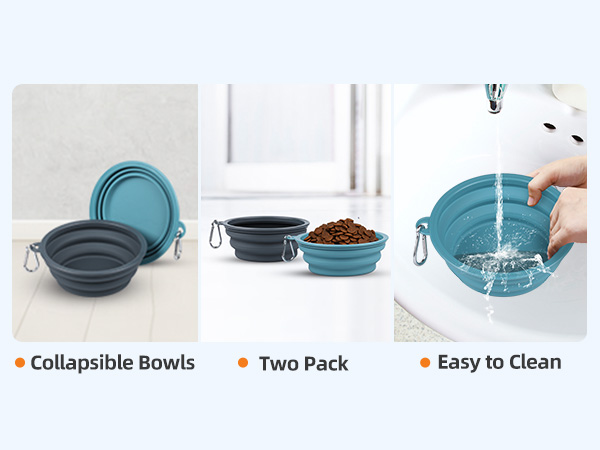 collapsible dog bowls