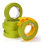 TAPEBEAR Green Painters Tape with Dispenser 21-Days Clean Removal, Washi Masking Tape 0.94Inch x ...