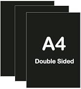 Briartw A4 Rubber Magnetic Sheets Set,1mm Thick Double Sided Magnetic Sheets Flexible Rubber Shee...