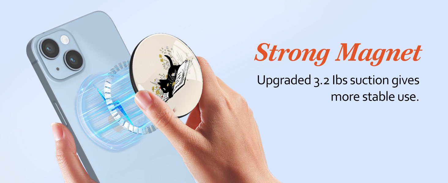 LISEVO Magnetic Phone Grip Compatible with MagSafe
