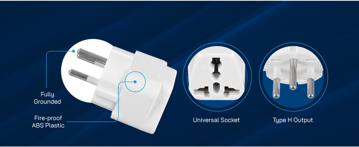 h plug adapter israel