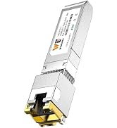 30m 10Gb SFP+ to RJ-45 Transceiver, 10g Copper SFP+ Ethernet Module CAT6a | Auto-Negotiation 1.25...