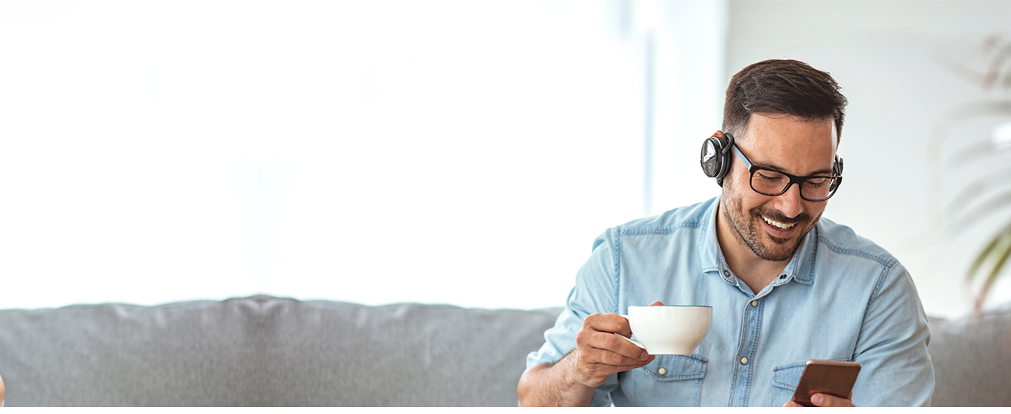 KINIVO music headphone premium sound fine-tuned acoustics for high quality sound system
