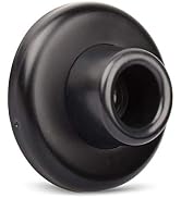 KOVOSCH Concave Wall Door Bumper Stop Black – 2-1/2” Outside Diameter Stainless Steel Cover with ...