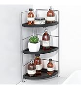 NLBTW 3 Tier Bathroom Organizer Countertop,Corner Bathroom Counter Shelf Vanity Organizer and Sto...