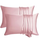 pink silk pillowcase