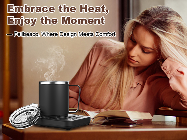 Coffee Mug Warmer Set for Desk, Coffee Cup Warmer with Auto Shut OffTimer, Coffee Mug Cup Heater