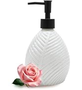 VKSG Glass Soap Dispenser for Kitchen, 11.2oz Hand Soap Dispensers Pump Bottles, Shower Liquid So...