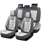 Coverado Car Seat Covers Full Set, Seat Covers for Cars, Front Seat Covers and Back Seat Cover Wa...
