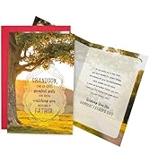 Ogeby Funny Father's Day Card for Grandson, Poem First Fathers Day Card from Grandma Grandpa Gran...