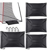 TOBWOLF 4PCS Sports Net Sandbags, Soccer Goal Sand Bags for Weight Stability Hold Up to 12 Pounds...