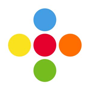 bright primary colors