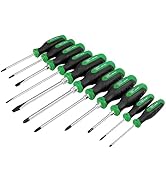 SK 11-Piece Magnetic Screwdriver Set, Includes Slotted/Phillip/Star Screwdrivers, S2 Steel, SureG...