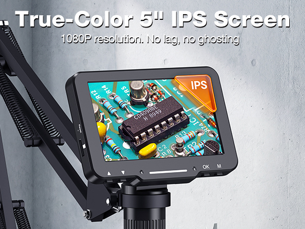 True-Color 5" IPS Screen