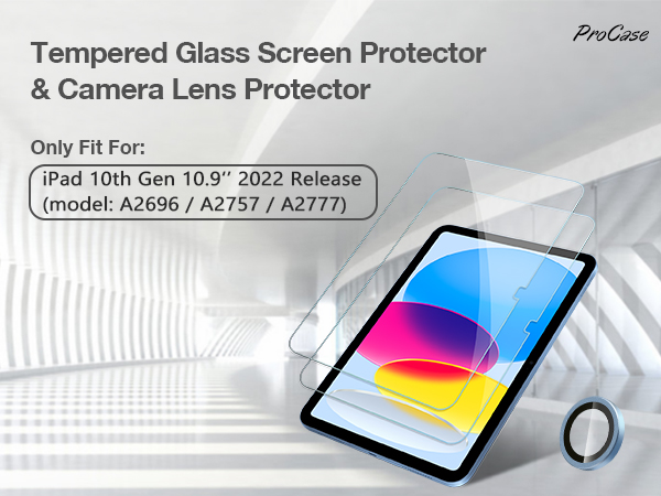 screen orotectors and camera protectors for ipad 10th gen 10.9