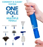 Unger 10’ Steel Telescopic Pole – Compatible with Unger Connect & Clean and Universal Threaded Ho...
