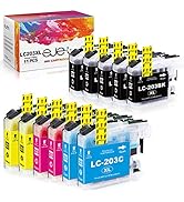 LC201 LC203 ejet Compatible Ink Cartridge Replacement for Brother LC203 Ink Cartridges for MFC-J4...