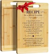 Kikcoin Gifts for Grandma - Bamboo Cutting Boards for Kitchen, Cutting Board Gift for Grandma Bir...