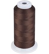 Simthread 100% Cotton Thread 1641 Yards Coffee for Sewing Quilting
