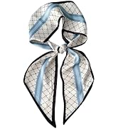 RFQMNO Hair Scarf for Women - 53"x5.3" Purse Scarf, Extra Long Satin Wrap, Versatile Belt & Boho ...