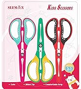 SLEMOON 5.5" Kids Scissors 3-Pack