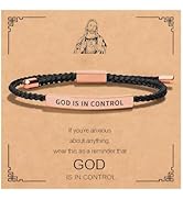 Roe Dolph God is in Control Bracelet Inspirational Bracelets for Women Christian Faith Bracelets ...